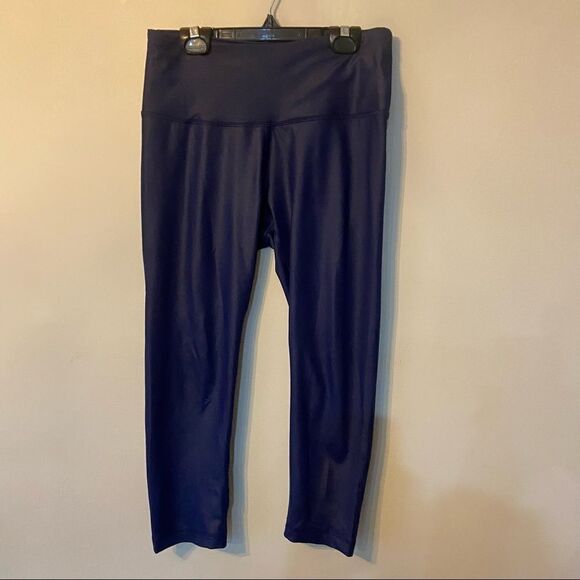 90 Degree by Reflex deep blue cropped leggings size medium - Picture 1 of 5